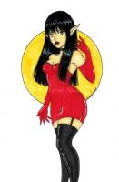 Black Stocking Red Dress